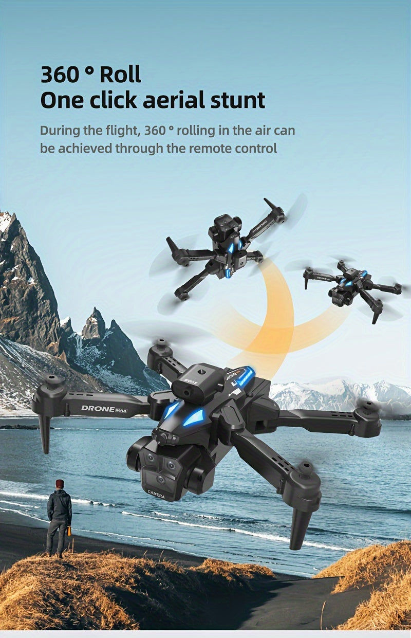 C10 Drone With Aerial Camera Three, 360° Infrared Obstacle Avoidance, Remote Control Boys And Girls Gifts, Outdoor Games