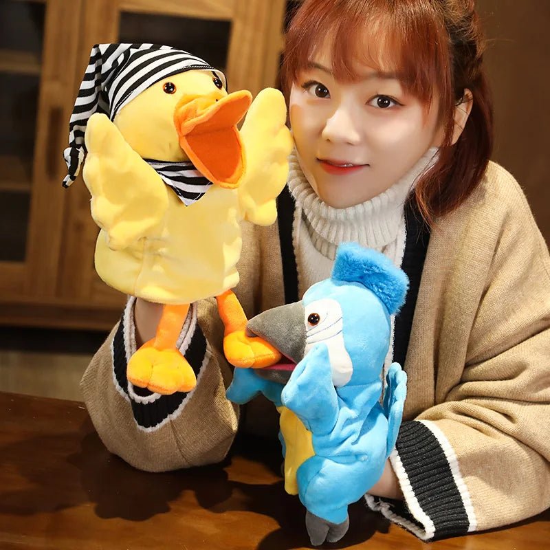 Stuffed Plush Animals Toys Hand Finger Puppet Kawaii Dolls Educational Baby Toys Learning & Education Monkey Tiger Children Gift - Kenner House Emporium