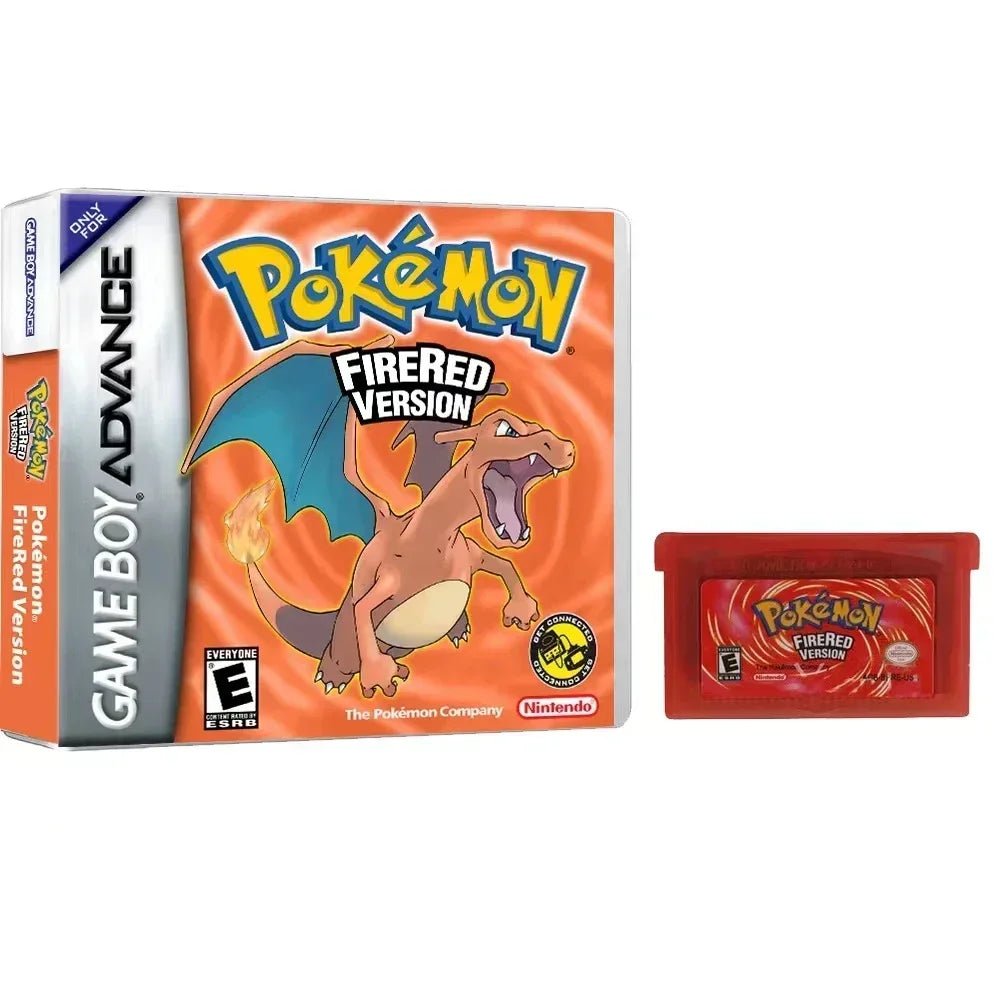 NEW Pokemon Series Emerald FireRed Leafgreen Ruby Sapphire 5 Versions GBA Game in Box for 32 Bit Video Game Cartridge No Manual - Kenner House Emporium