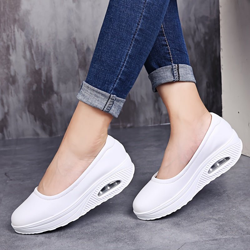 Women'S Nursing Shoes - Lightweight Cushioned Nurse Shoes with Arch Support, Non - Slip PU Synthetic Cover - All - Day Comfort for Hospital, Clinic, Office - Extended Sizes Available - Easy - Clean Black Work Footwear, Nurse Access - Kenner House Emporium