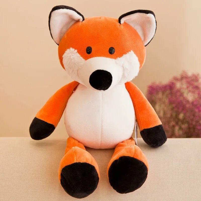 Jungle Animal Stuffed Toys Forest Animals Soft Plush Dog Zebra Elephant Lion Fox Giraffe Kid Playmate Doll Christmas Gifts - Kenner House Emporium