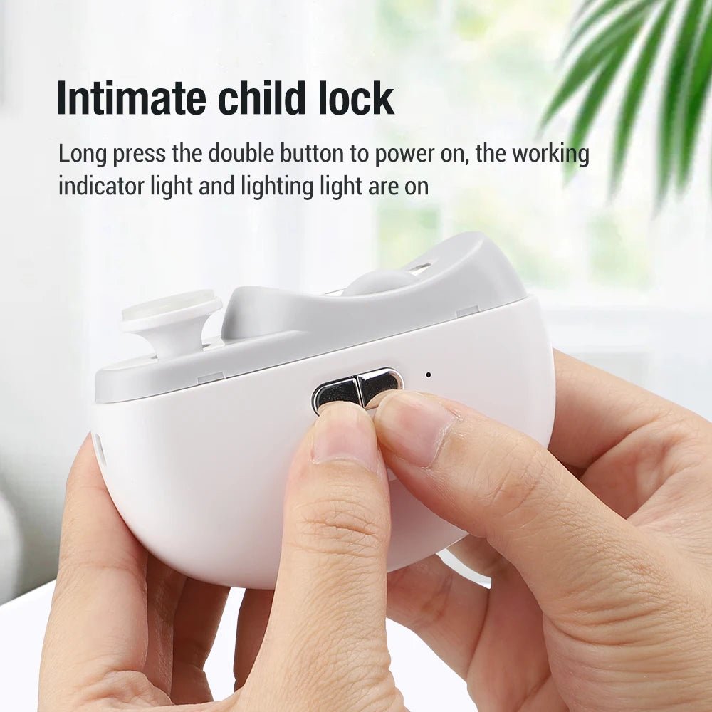 2 In 1 Electric Nail Clippers Manicure Anti - Splash Nail Trimmer For Baby Finger Toe Scissors Pedicure Thick Nails Cutter Tools - Kenner House Emporium