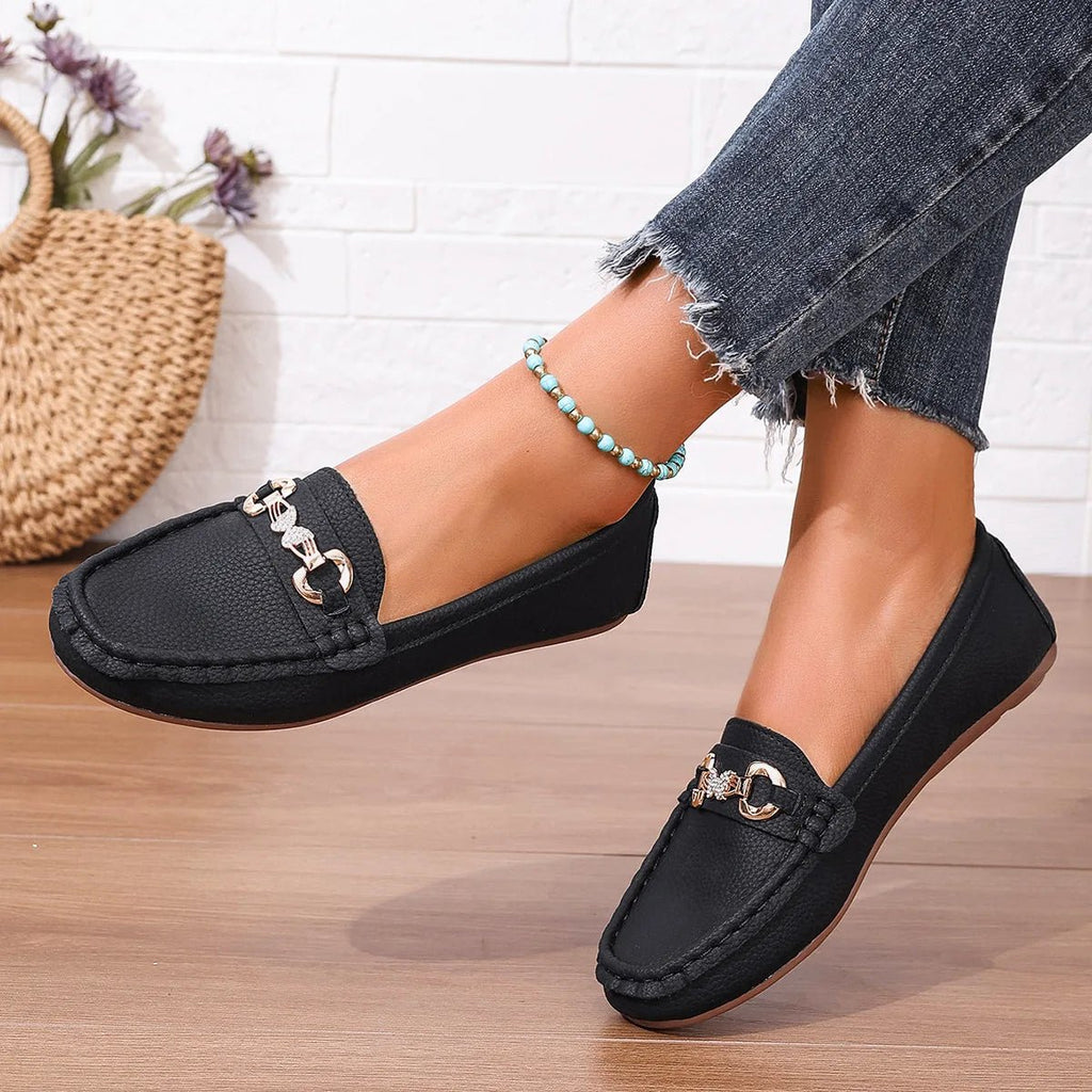 New Women's Casual Slip on Mary Jane Shoes Spring Autumn Fashion Round Toe Solid Soft Sole Flat Loafers Zapatos De Mujer luxury - Kenner House Emporium