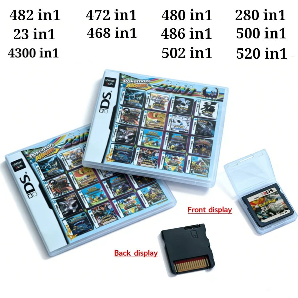 Pokemon Album 23 In 1 Video Game Cartridge Card for DS 3DS NDSI NDSLL NDSXL 3DS XL Video Game Console - Kenner House Emporium