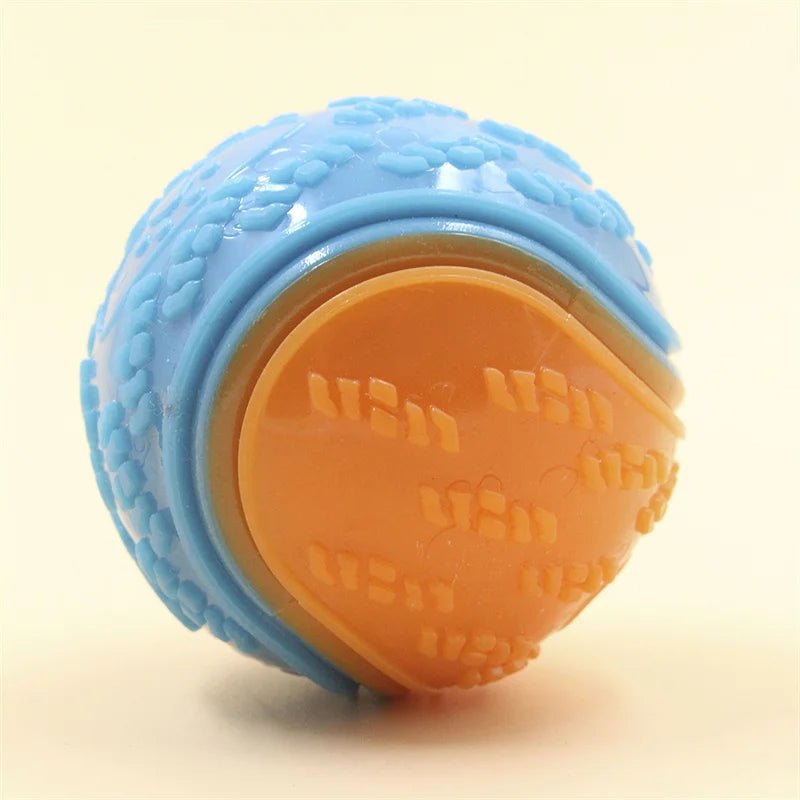 Dogs Interactive Toys Soft TPR Toys for Dog Pet Teeth Cleaning Bite Resistance Squeaky Dog Ball Toy - Kenner House Emporium
