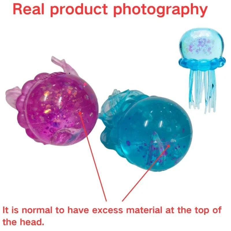 Squishy toys Nee Doh Jellyfish & Cube Squish Toy, Soft Jelly Squeeze Stress Relief Fidget Toy, Sensory NeeDoh for Kids & Adults - Kenner House Emporium