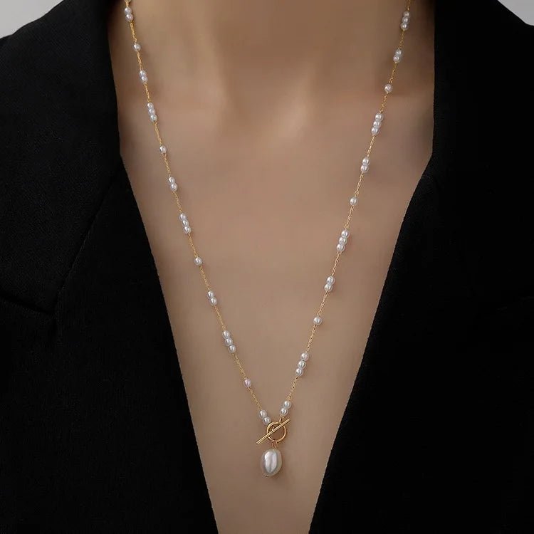 New Arrival Natural Baroque Freshwater Pearl 14K Gold Filled Female Necklace Jewelry For Women Spring Gifts Never Fade - Kenner House Emporium