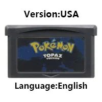 Pokemon Series GBA Game Cartridge 32 Bit Video Game Console Card Red Chapter Cursed Moemon FireRed Emerald for GBA NDS - Kenner House Emporium