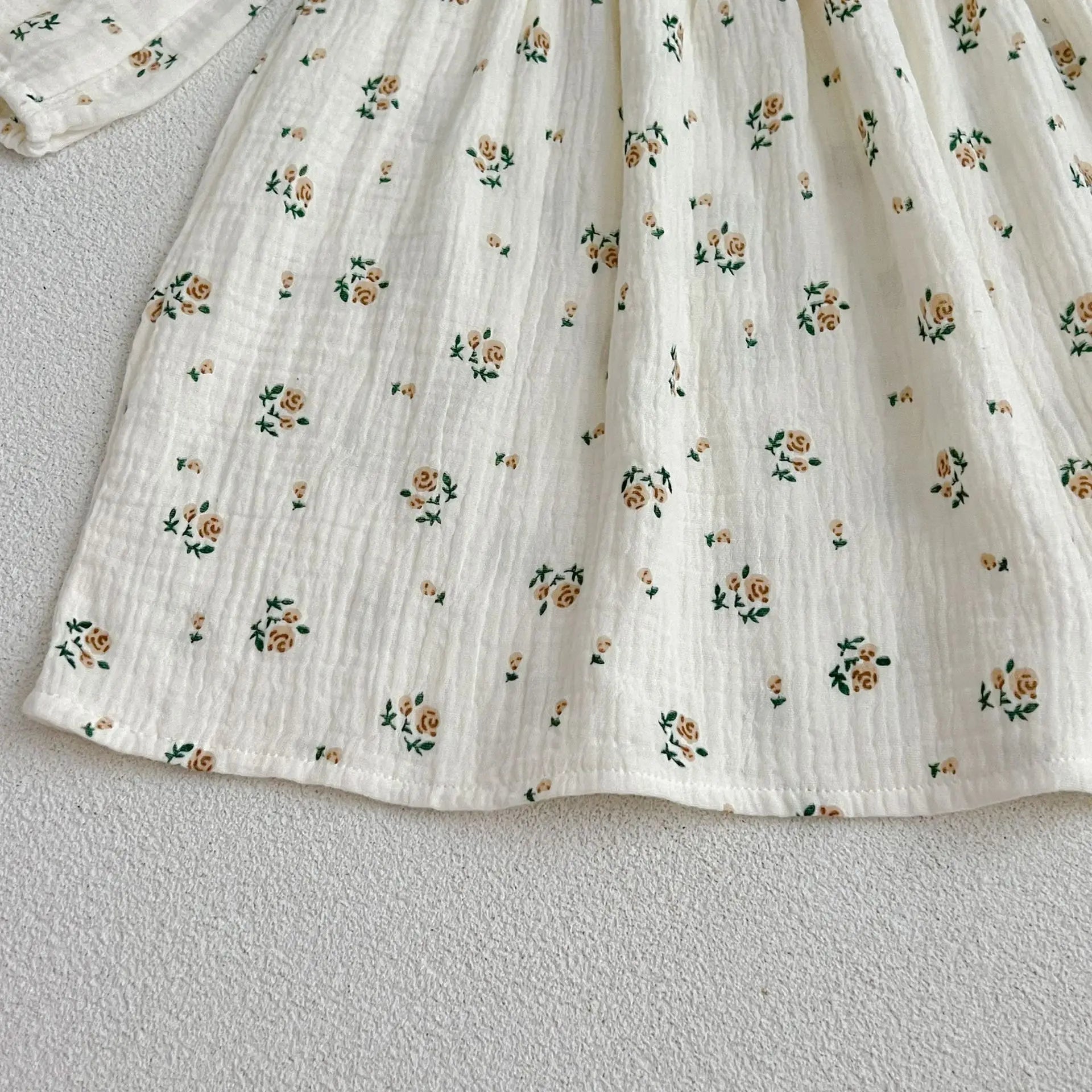 Spring Autumn Infant Kids Baby Girls Long Sleeve Rose Print Sisters Dress Newborn Kids Baby Girls Children Clothes Rompers - Kenner House Emporium