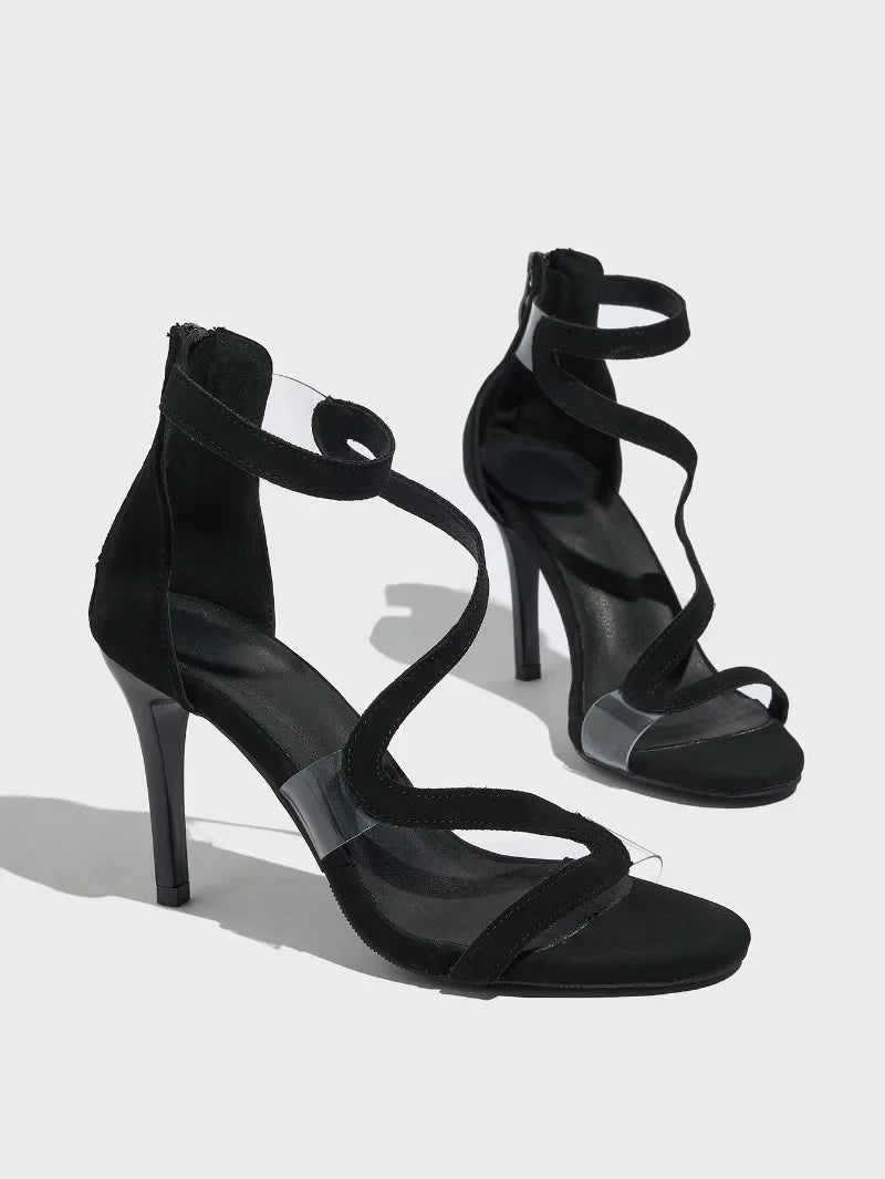 High - heeled Sandals, Women's Slim Heel Strap, Outdoor Fashion, Roman Style Plus Size Sandals Platform Women Shoes - Kenner House Emporium