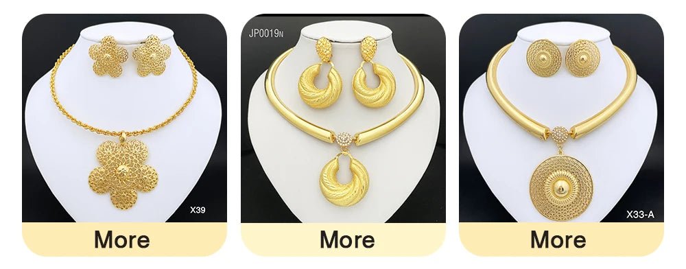 GZJPEI Italian 18K Gold Plated Jewelry Set Vintage Leafs Design Exaggeration Large Jewellry For Women Wedding Gift 2025 New - Kenner House Emporium