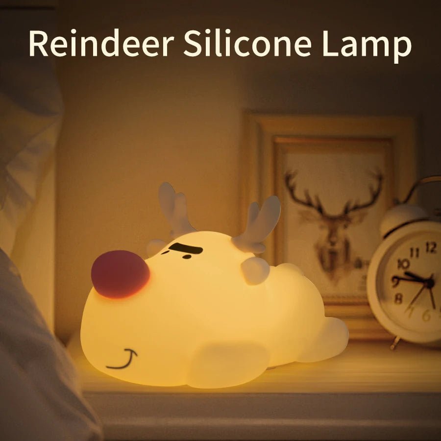 Mushroom Night Light LED Rechargeable USB Table Lamp Desk Room Decoration Baby Nursery Kids Birthday Gift Animal Pumpkin Lantern - Kenner House Emporium