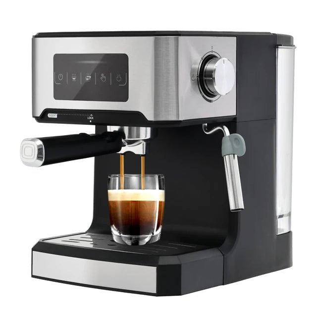 Semi Automatic Espresso Coffee Machine Coffee Maker with Milk Frother Cafetera Cappuccino Hot Water Steam - Kenner House Emporium
