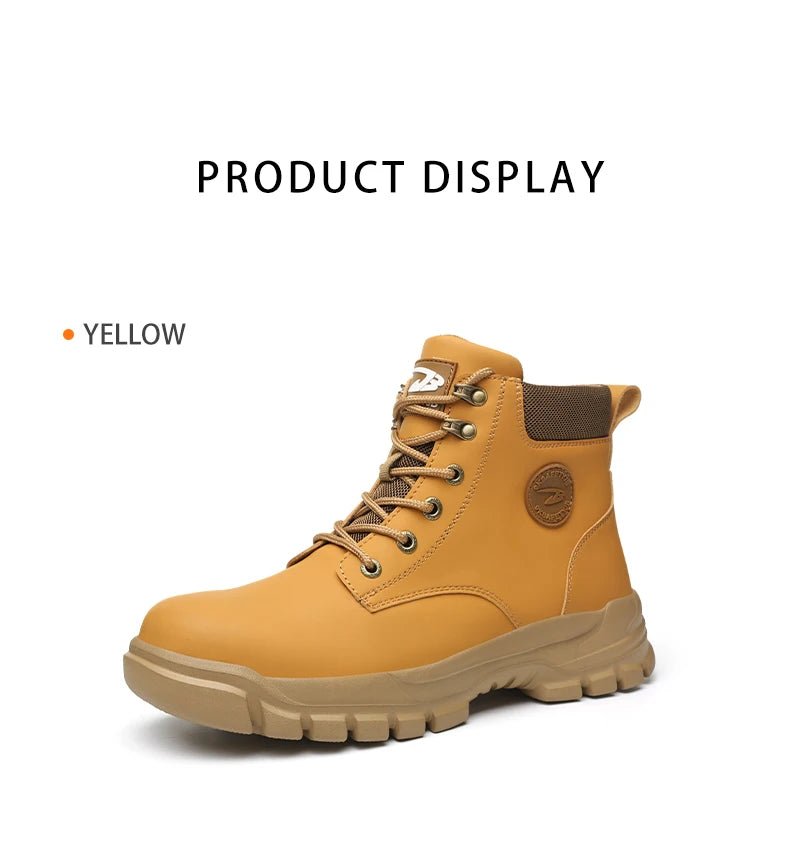 Steel Toe Shoes for Men Women Lightweight Anti - smash Steel Toe Sneakers Indestructible Work Boots Construction Safety Shoes - Kenner House Emporium