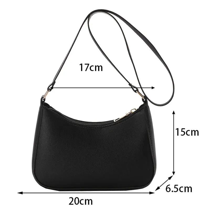 Fashionable and trendy solid - color handbag, simple and new small square bag, stylish and high - quality single - shoulder armpit bag - Kenner House Emporium