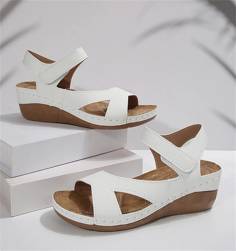 Sandals Women Summer 2026 Wedge Breathable Shoes Woman Outdoor Casual Elegant Women's Sandals Non - Slip Retro Ladies Shoes ﻿ - Kenner House Emporium