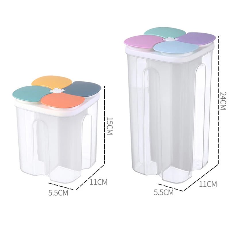 1.5L/2.3L Kitchen Storage Box Food Storage Containers Grain Sealed Moisture Proof Grain with Lid Kitchen Keep Fresh Supplies - Kenner House Emporium