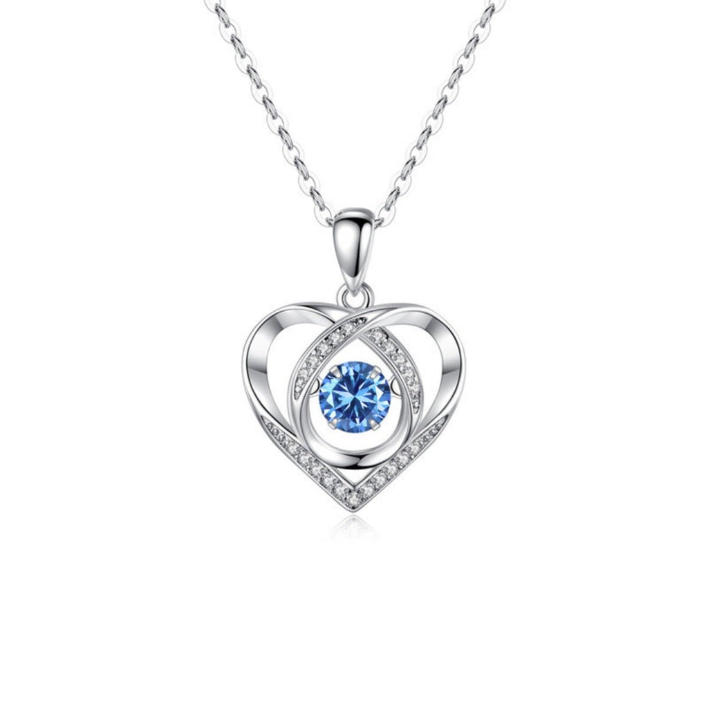 925 Sterling Silver Heart Pendant Necklace - Kenner House Emporium