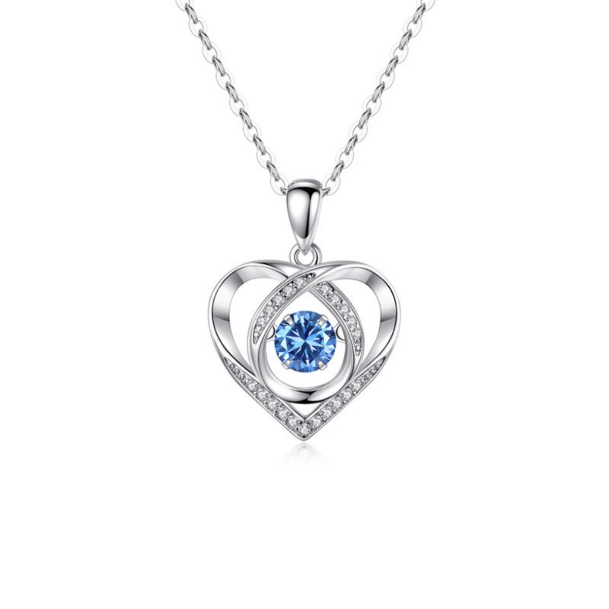 925 Sterling Silver Heart Pendant Necklace - Kenner House Emporium