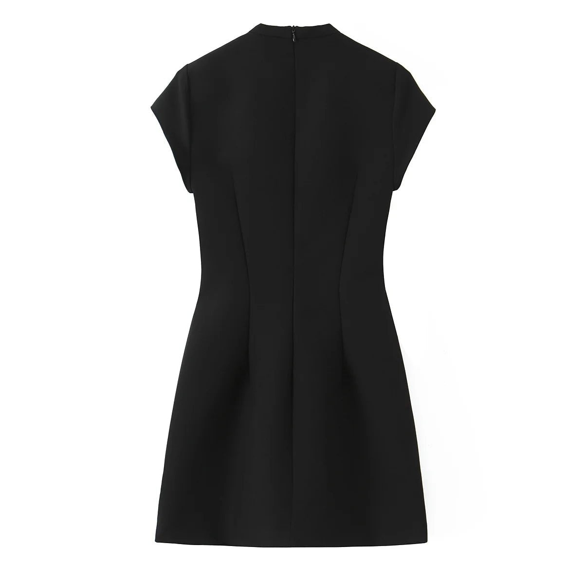 YENKYE New 2026 Women Bow Tie Short Sleeve Polka Dot Dress Sexy Pencil Mini Vestidos - Kenner House Emporium