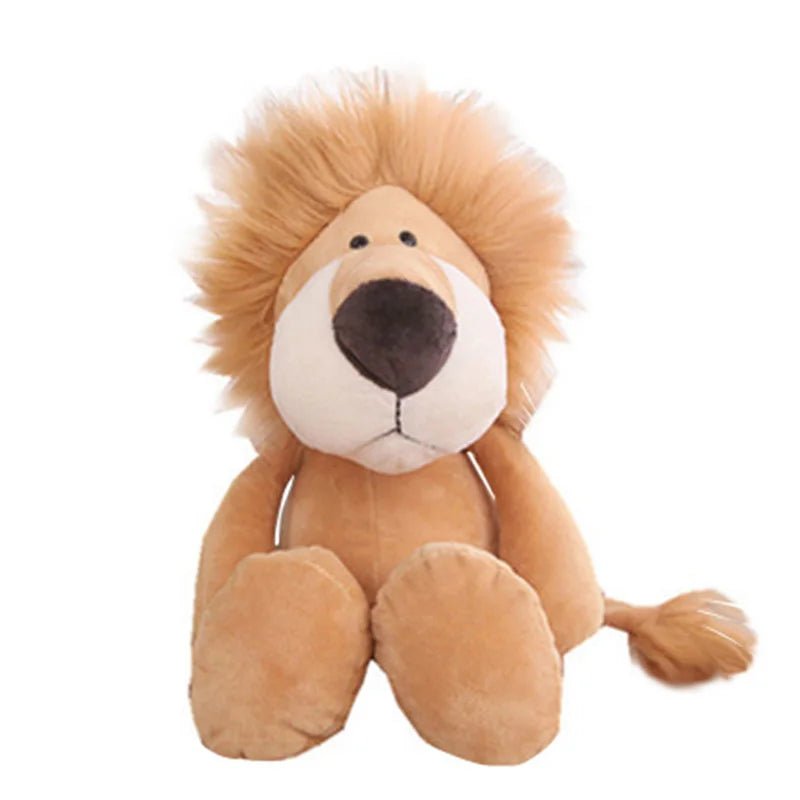 Stuffed Plush Animals Toys Soft Dolls Jungle Lion Elephant Tiger Dog Fox Monkey Deer Children Gift Kawaii Baby Kids Hobbie Toys - Kenner House Emporium