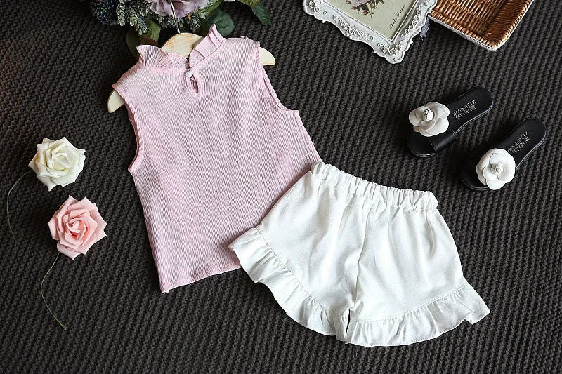 Toddler Girl Summer Clothing Set Baby Girls Printed T-shirt + Short Pants Outfit Infant Kids' Fashion Clothes 0 - 5 Years - Kenner House Emporium