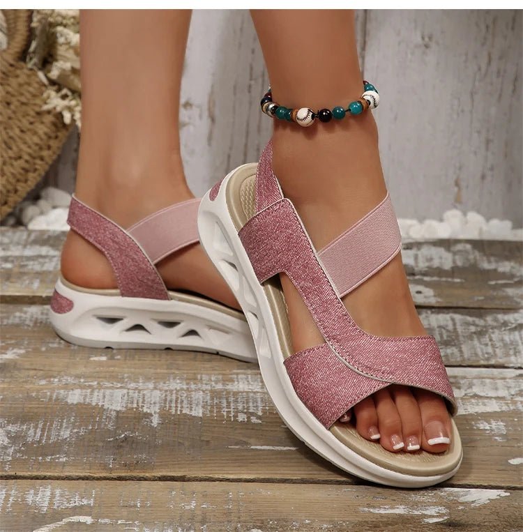 Women's Sandals Casual Summer Women Sandals Soft Heels Sandalias De Mujer 2025 New Summer Shoes Woman Mix Color Footwear Female - Kenner House Emporium