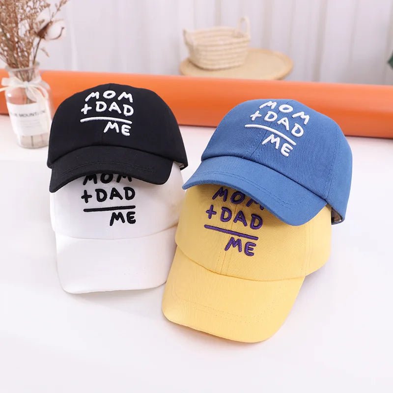 Letter Embroidery Baby Baseball Cap Solid Color Adjustable Toddler Boys Girls Snapback Hat Casual Kids Cotton Duck Tongue Caps - Kenner House Emporium