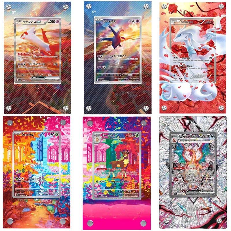 Pokemon Self - Made Acrylic Cartoon Anime Peripheral Articuno Mewtwo Charizard Gengar Wobbuffet Psyduck Kingdra Card Display Stand - Kenner House Emporium