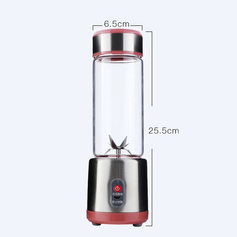 Multifunction Juicers Portable Electric Blender USB Rechargeable Electric Mixer Fruit Orange Milkshake Juice Maker Machine 450M - Kenner House Emporium