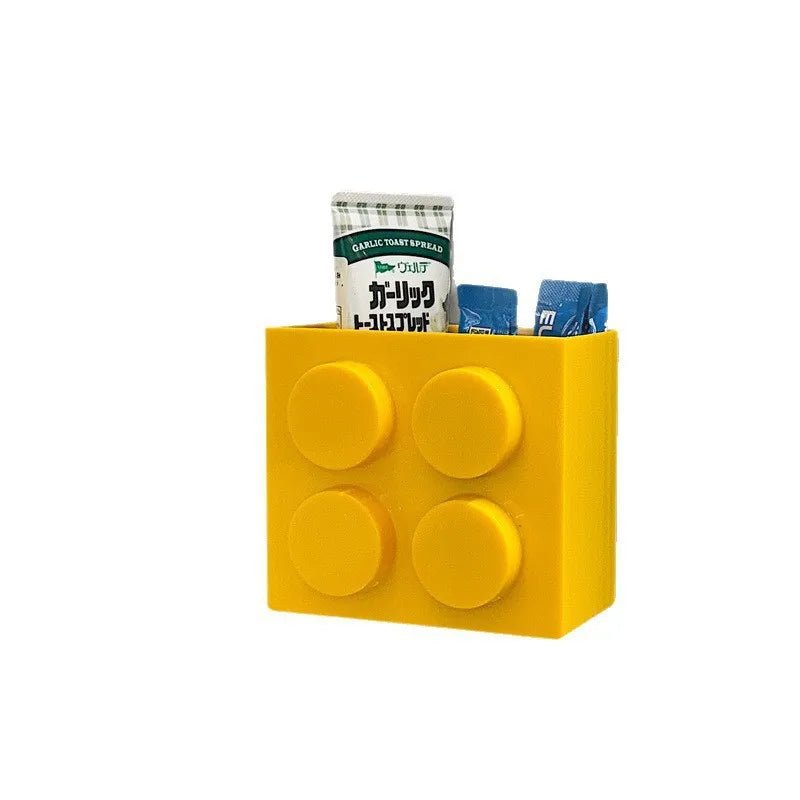 Magnetic Storage Box Building Blocks Storage Rack Kitchen No - Drill Refrigerator Magnet Storage Box Wall - mounted Container - Kenner House Emporium