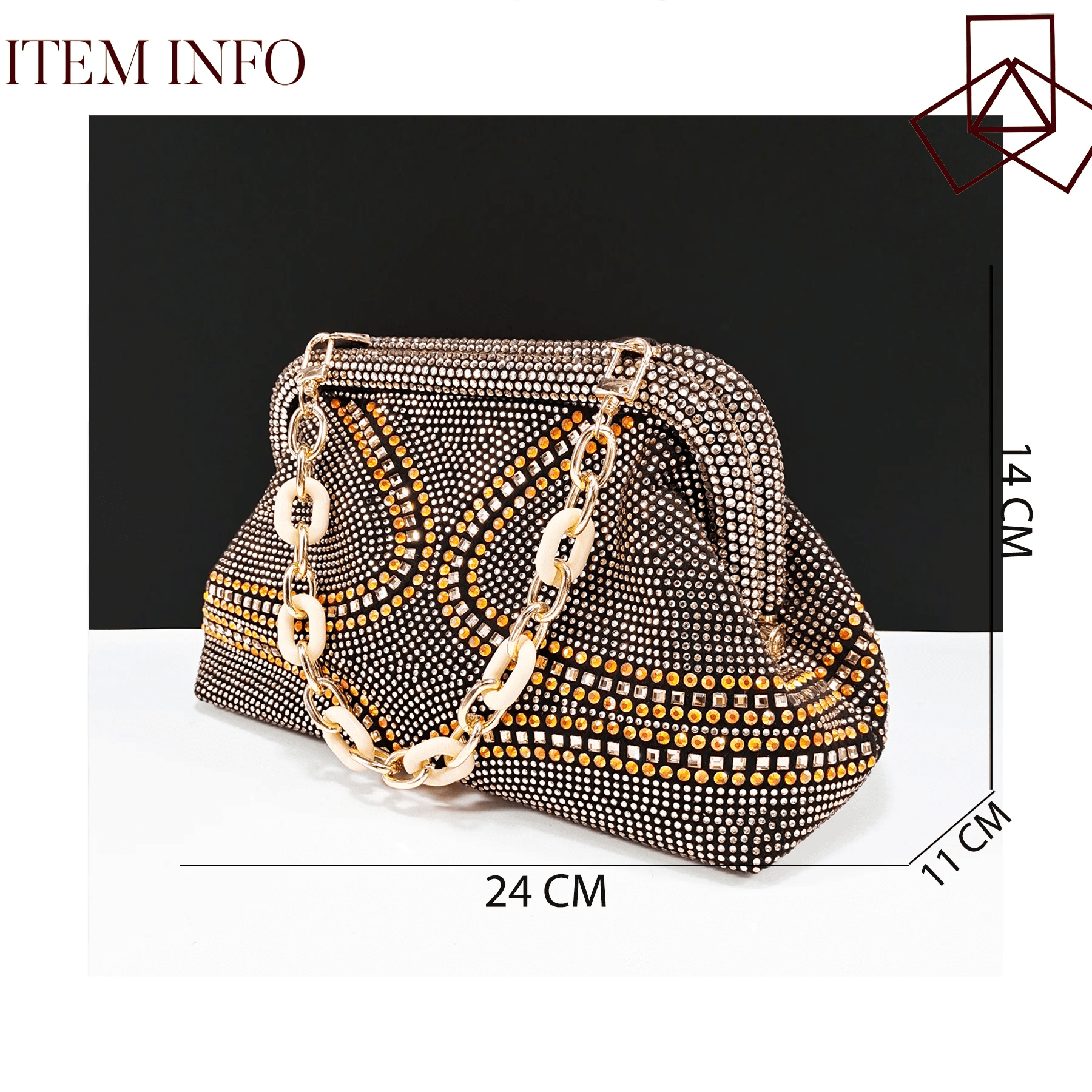 QSGFC New Italian Pumps and Bag To Party 2024 INS Style Pointed - Toe Rhinestone Elegant High Heels Champagne Wedge for Women - Kenner House Emporium
