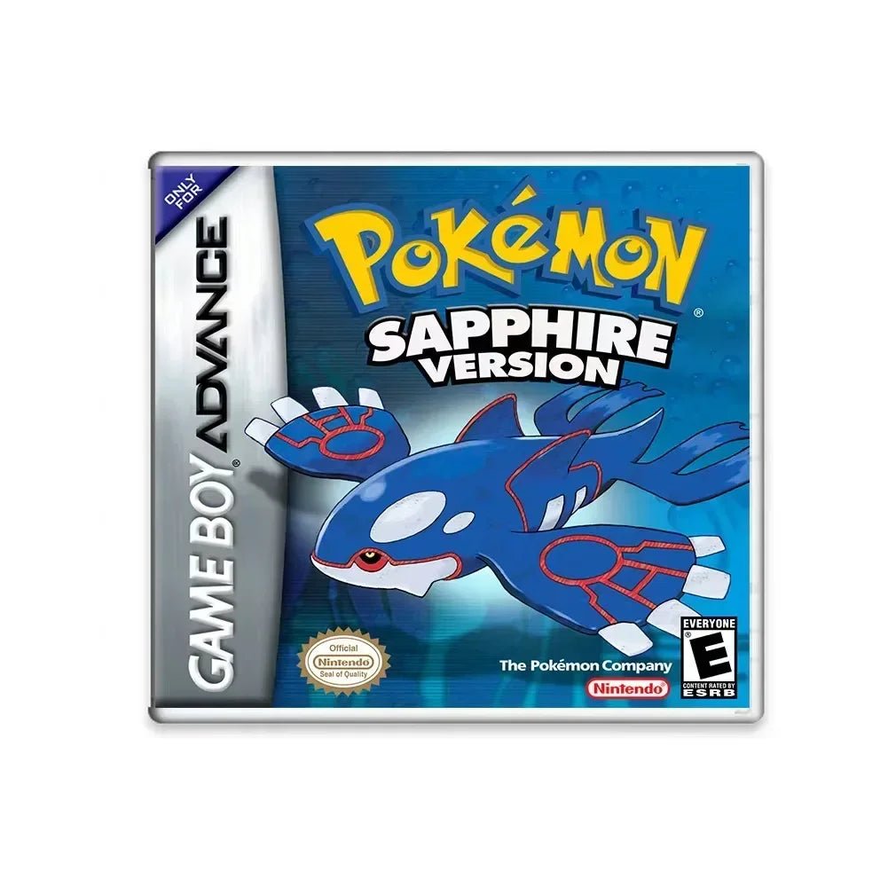NEW Pokemon Series Emerald FireRed Leafgreen Ruby Sapphire 5 Versions GBA Game in Box for 32 Bit Video Game Cartridge No Manual - Kenner House Emporium
