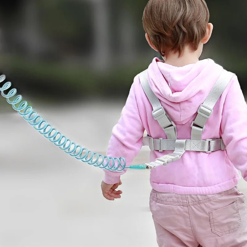 Infants and young children's loss prevention belt traction rope Baby loss prevention bracelet 2m spring rope Walking baby safety - Kenner House Emporium