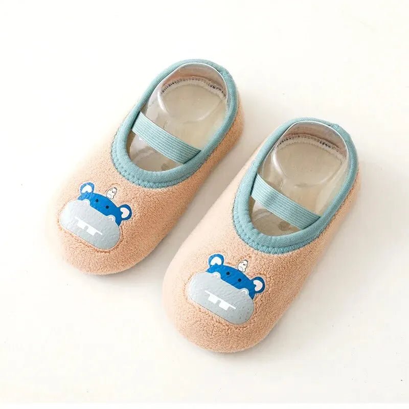 Baby Anti - slip Socks Newborn Warm Crib Floor Shoes with Rubber Sole for Children Boy Toddler Foot Girl Infant Cute Kids Slippers - Kenner House Emporium