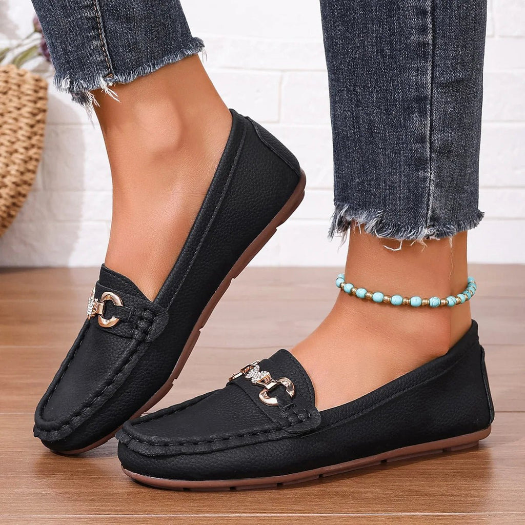 New Women's Casual Slip on Mary Jane Shoes Spring Autumn Fashion Round Toe Solid Soft Sole Flat Loafers Zapatos De Mujer luxury - Kenner House Emporium