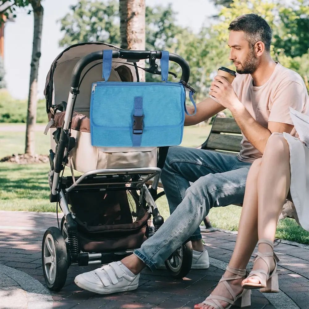 Portable Diaper Changing Pad Portable Baby Changing Pad with Pockets Waterproof Travel Diaper Changing Station Kit Baby Gifts - Kenner House Emporium
