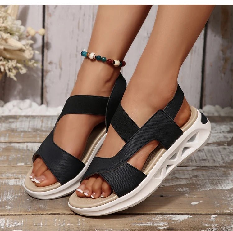 Women's Sandals Casual Summer Women Sandals Soft Heels Sandalias De Mujer 2025 New Summer Shoes Woman Mix Color Footwear Female - Kenner House Emporium