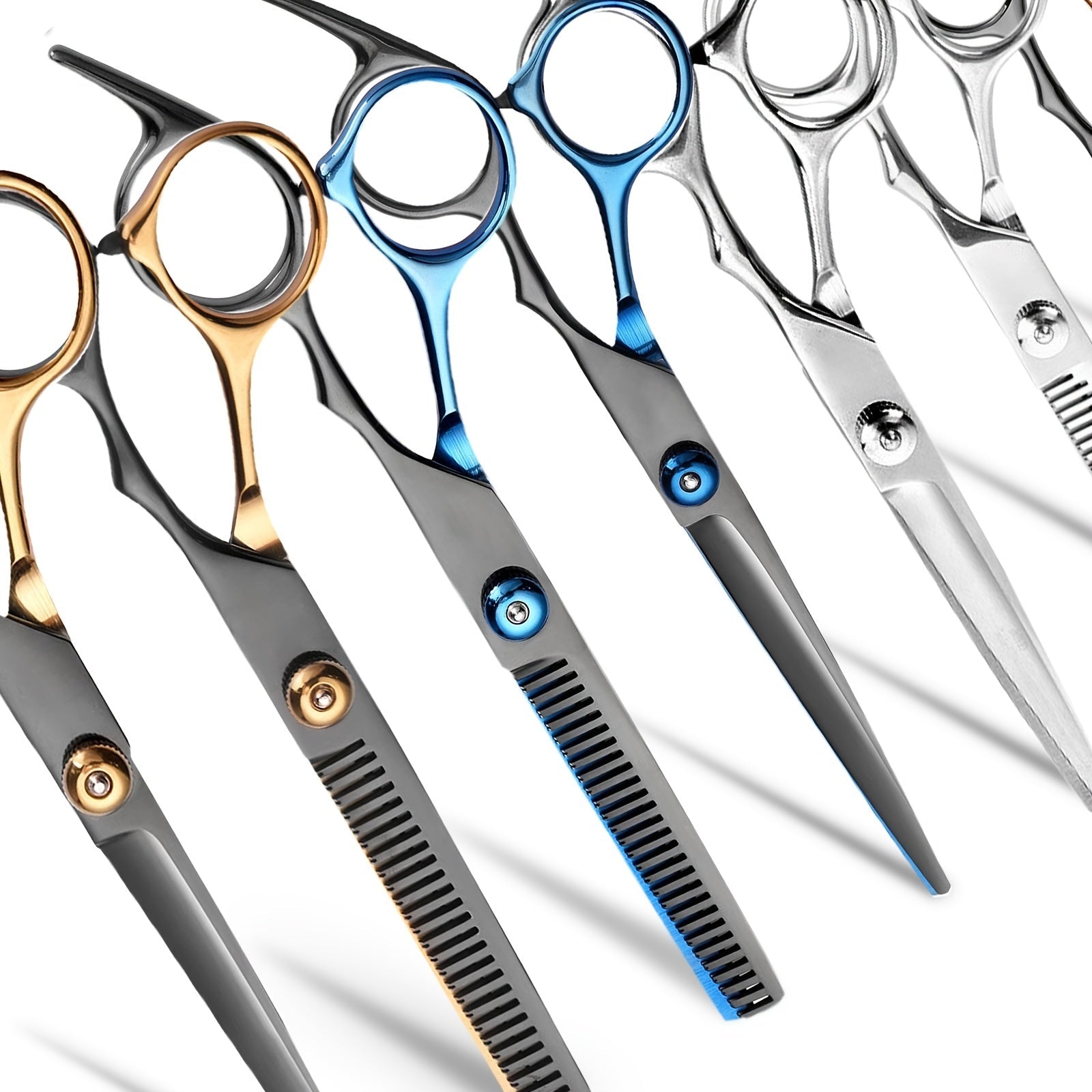 Hair Cutting Scissors, Professional Barber Shears Set with Hair Scissors Thinning Shears, for Men Women Pet - Kenner House Emporium