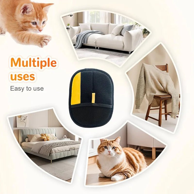 Pet Hair Cleaning And Collection Gloves Pet Double - sided Multi - functional Beauty Glove Tool Reduce The Pressure Of Pet Ownership - Kenner House Emporium