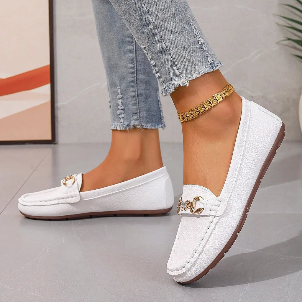 New Women's Casual Slip on Mary Jane Shoes Spring Autumn Fashion Round Toe Solid Soft Sole Flat Loafers Zapatos De Mujer luxury - Kenner House Emporium