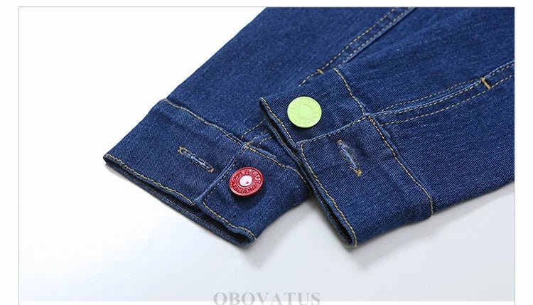 Fashion Kids Girl Denim 2 Piece Set Jacket and Jeans Embroidery Flower Jeans Jacket and Pants Set Child Vintage Spring Clothes - Kenner House Emporium