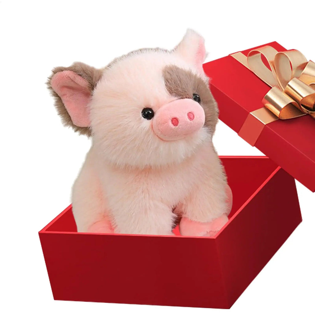 Stuffed Animals 8 Inch Cute Swine Toy Cuddly Animal Throw Pillow for Baby Girls Kids Birthday Halloween Home Bedroom Sofa Car - Kenner House Emporium
