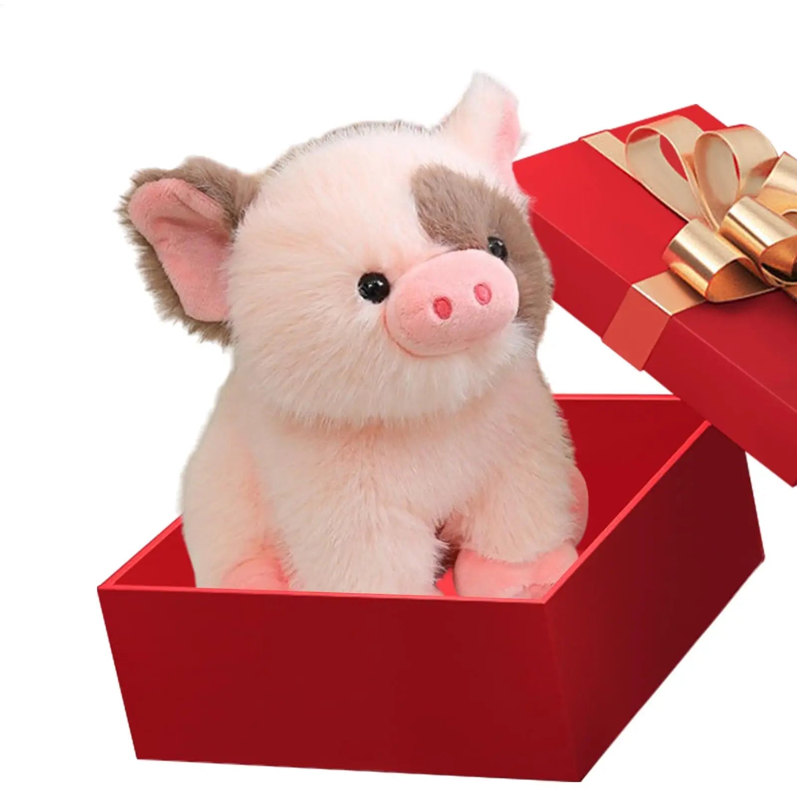 Stuffed Animals 8 Inch Cute Swine Toy Cuddly Animal Throw Pillow for Baby Girls Kids Birthday Halloween Home Bedroom Sofa Car - Kenner House Emporium