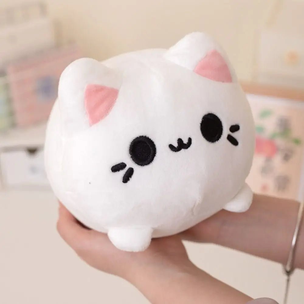 Stuffed Animals Black Cat Stuffed Cute Plushie Pink Peachy Kitten Plush Toys 20cm Cartoon Cat Soft Dolls Birthday Presents - Kenner House Emporium