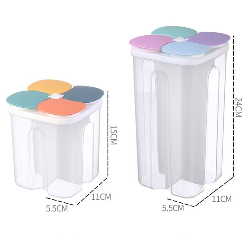 1.5L/2.3L Kitchen Storage Box Food Storage Containers Grain Sealed Moisture Proof Grain with Lid Kitchen Keep Fresh Supplies - Kenner House Emporium