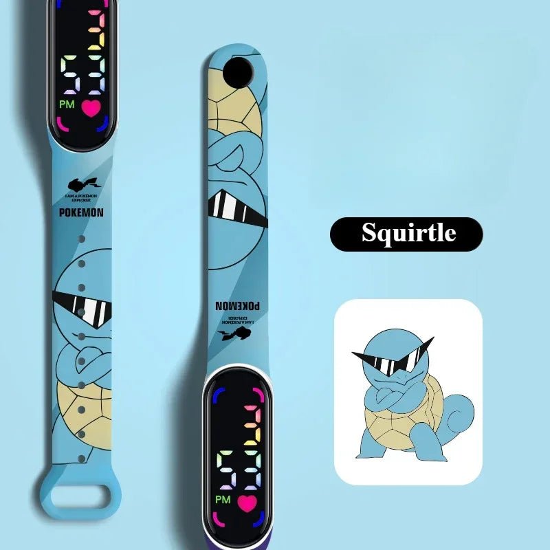 Pokemon Watch Pikachu Gengar, LED Digital Waterproof Watch for Kids, Electronic Wristwatch Boys Girls Birthday Gift - Kenner House Emporium