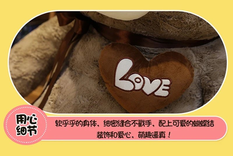 Nice New Hot High Quality 2 Colors Teddy Bear With Love Stuffed Animals Plush Toys Doll Pillow Kids Lovers Birthday Baby Gift - Kenner House Emporium