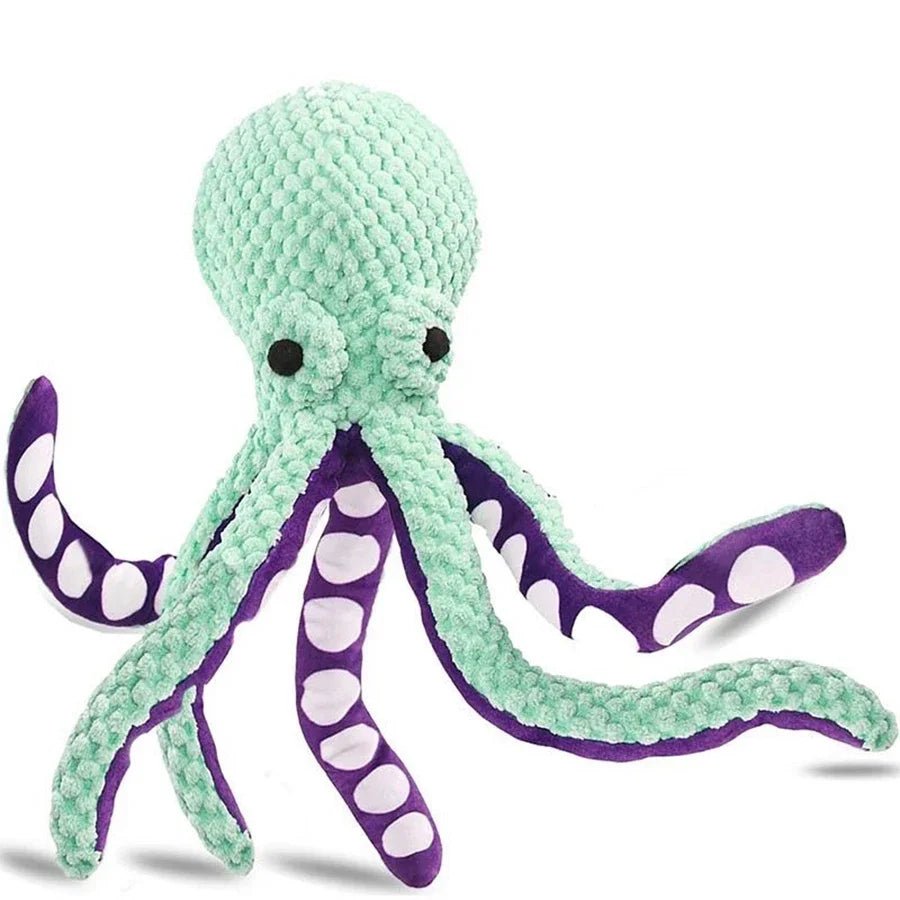 Pet plush octopus toy interactive sound anti - demolition home large and small dog boredom companion dog toy - Kenner House Emporium