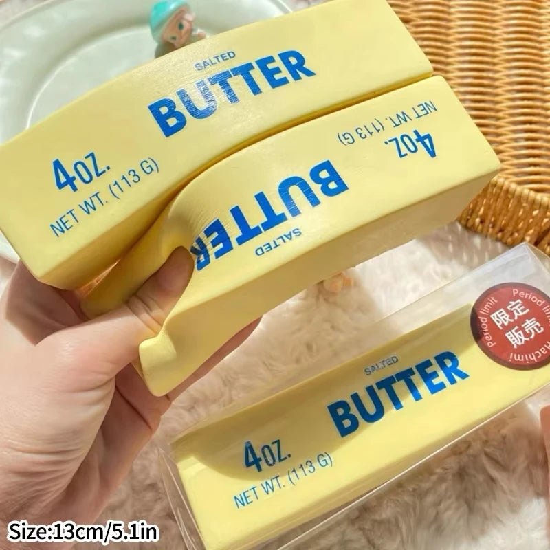 Squishy Toys BUTTER Texture Kids Adults Funny Relieve Stress Tool Birthday Party Gift Favor Food Grade Silicone - Kenner House Emporium